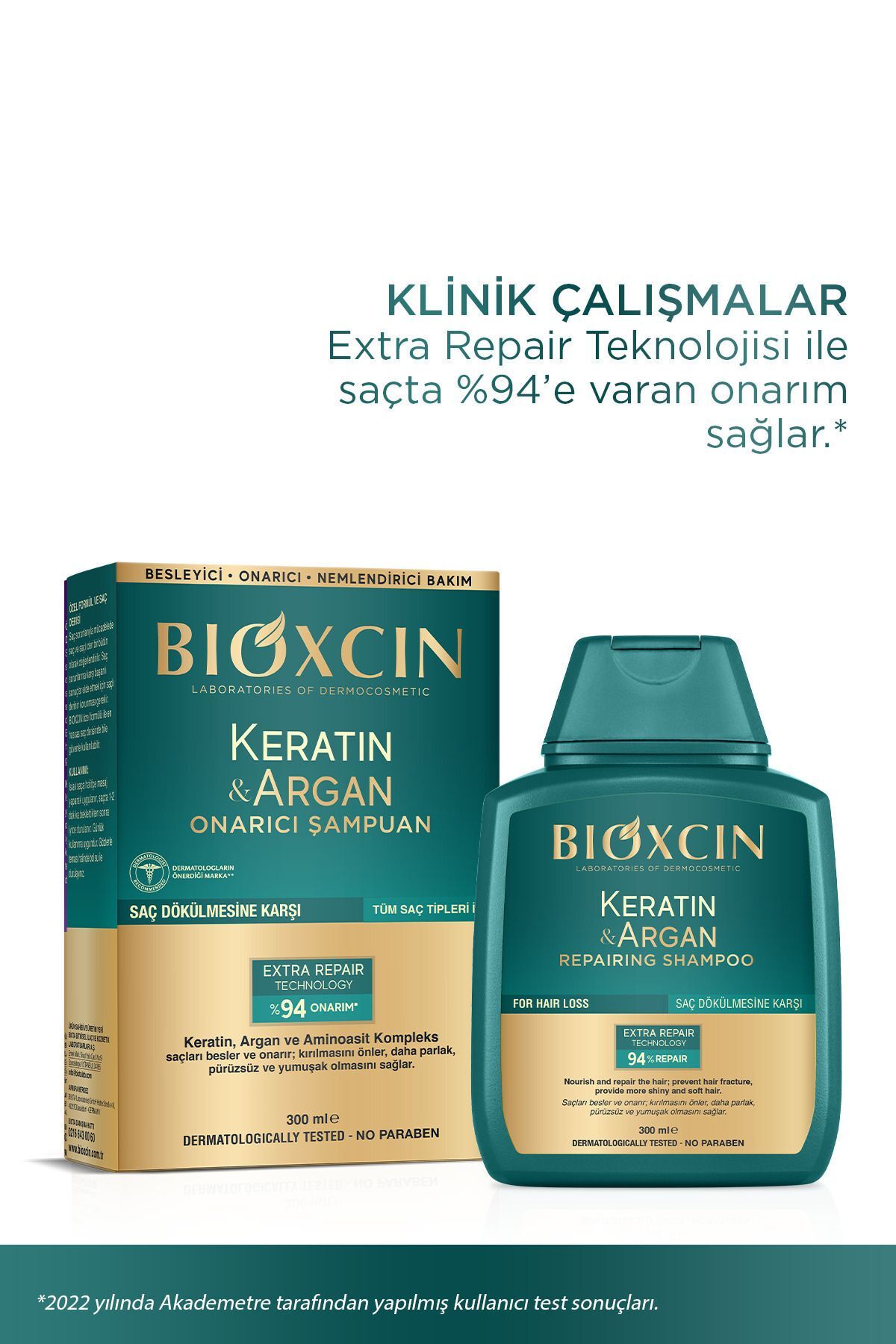 BİOXCİN ARGAN KERATİN ŞAMPUAN 300 + 300 ML - İKİNCİSİ %50 İNDİRİMLİ