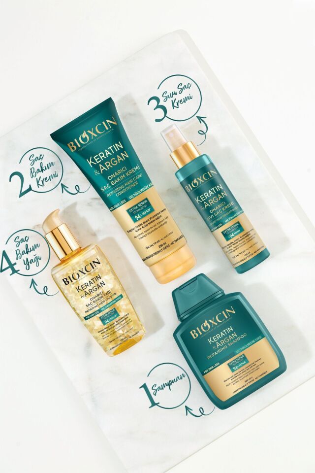 BİOXCİN ARGAN KERATİN ŞAMPUAN 300 + 300 ML - İKİNCİSİ %50 İNDİRİMLİ