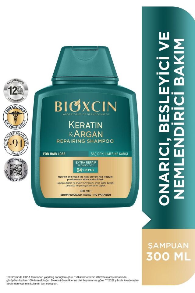 BİOXCİN ARGAN KERATİN ŞAMPUAN 300 + 300 ML - İKİNCİSİ %50 İNDİRİMLİ