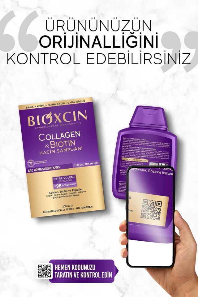 BİOXCİN COLLAGEN & BİOTİN ŞAMPUAN 300 ML - İKİNCİSİ %50 İNDİRİMLİ