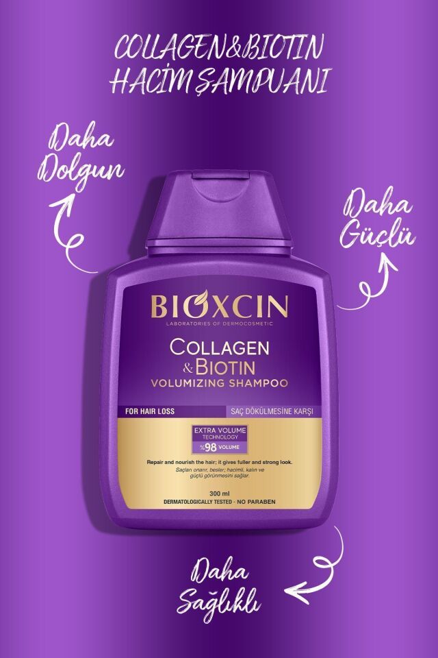 BİOXCİN COLLAGEN & BİOTİN ŞAMPUAN 300 ML - İKİNCİSİ %50 İNDİRİMLİ
