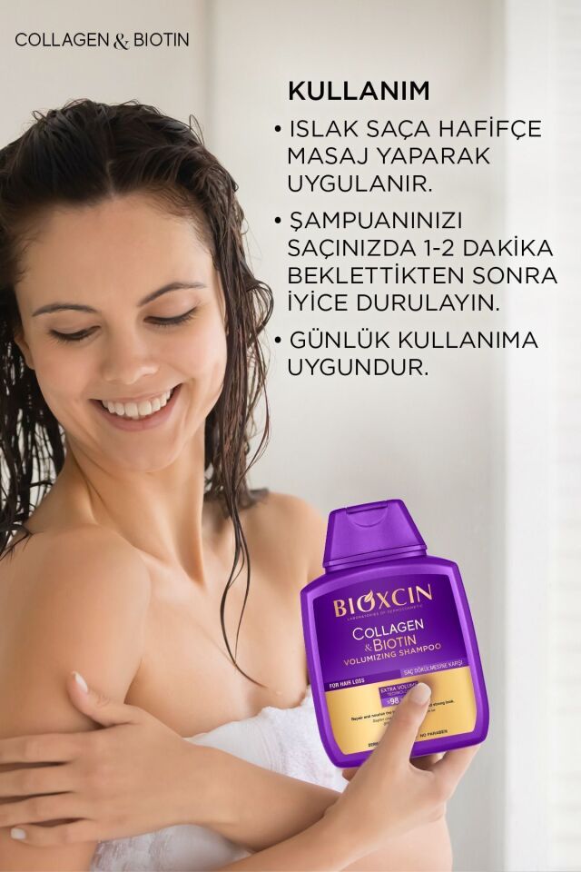 BİOXCİN COLLAGEN & BİOTİN ŞAMPUAN 300 ML - İKİNCİSİ %50 İNDİRİMLİ