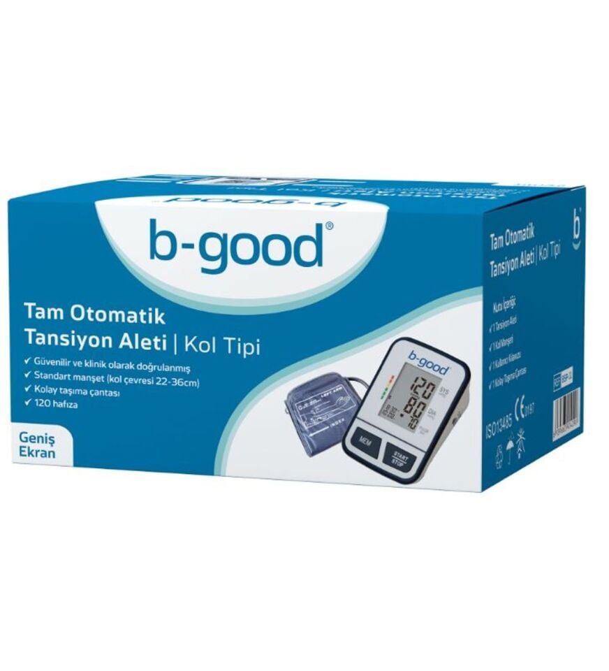 B-GOOD TAM OTOMATİK KOLDAN ÖLÇER TANSİYON ALETİ DBP1231