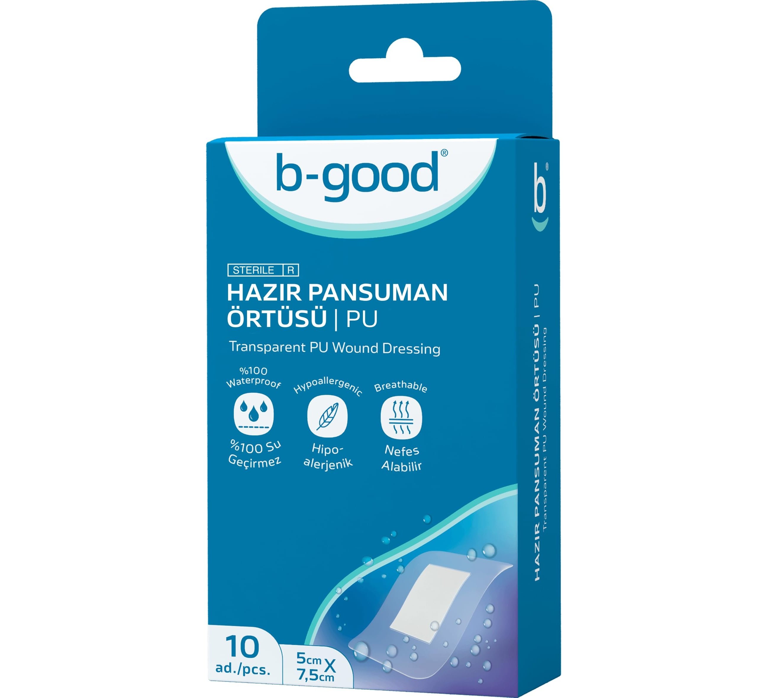 B-GOOD HAZIR PANSUMAN ÖRTÜ 5 X 7,5 CM 10'LU - ESKİ AMBALAJ