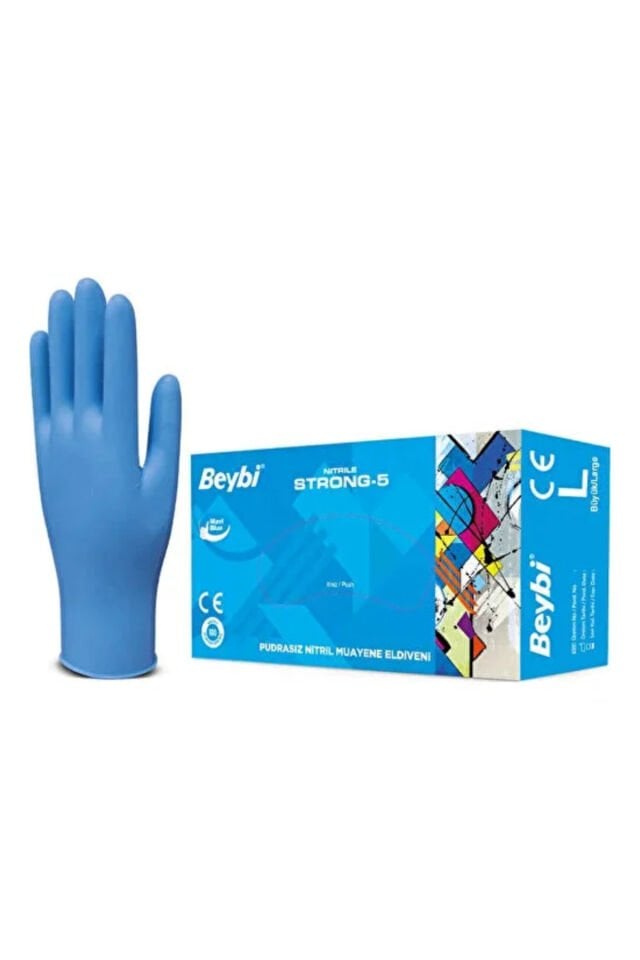 BEYBİ NİTRİL MUAYENE ELDİVENİ PUDRASIZ LARGE 100'LÜ