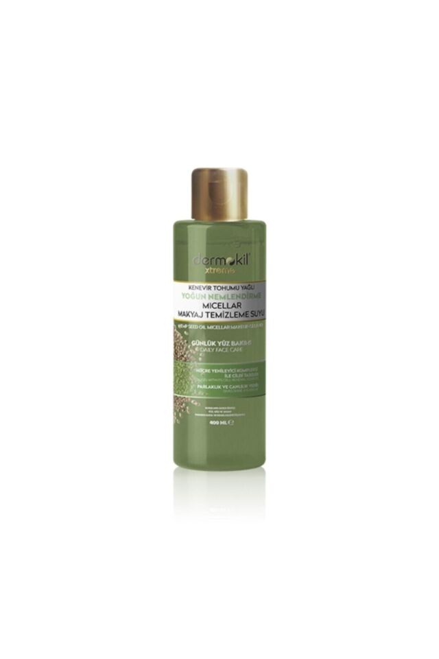 DERMOKİL KENEVİR TOHUMU YAĞI MICELLAR MAKYAJ TEMİZLEME SUYU 400ML