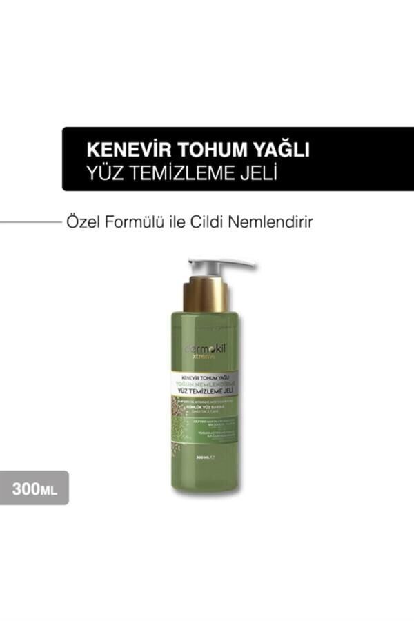 DERMOKIL KENEVİR TOHUMU YAĞI YÜZ TEMİZLEME JELI 300ML
