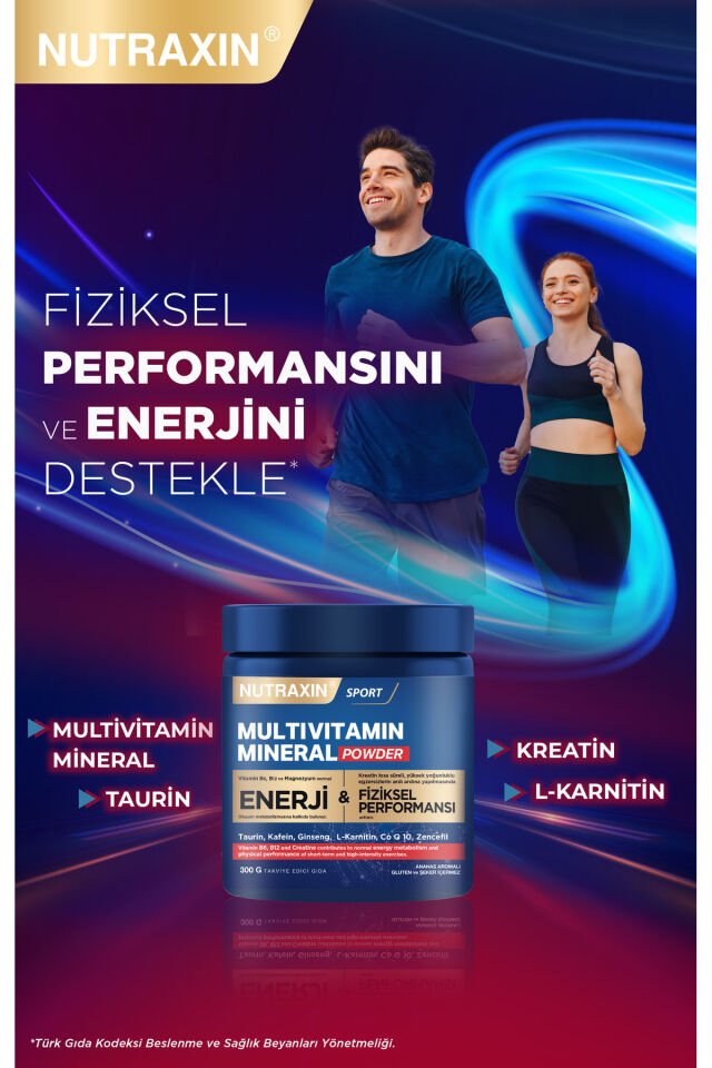 NUTRAXİN MULTİVİTAMİN MİNERAL POWDER 300 GR