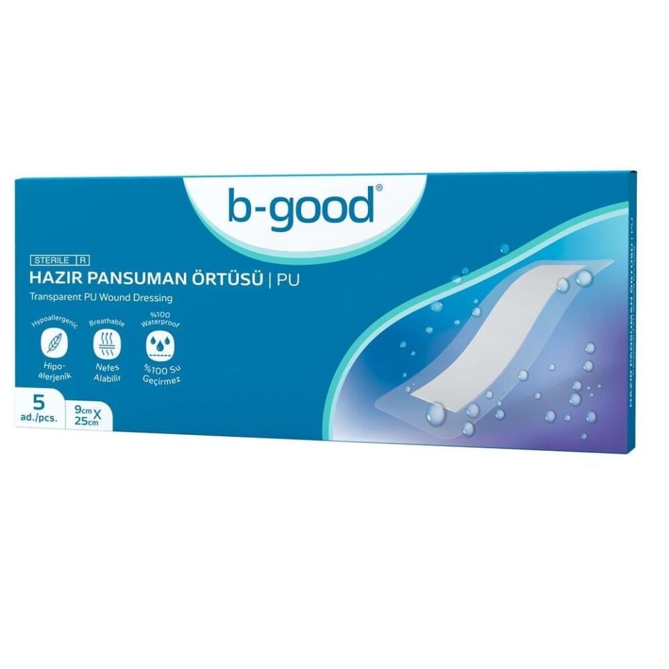 B-GOOD HAZIR PANSUMAN ÖRTÜ SU GEÇİRMEZ 9X25 CM 5'Lİ