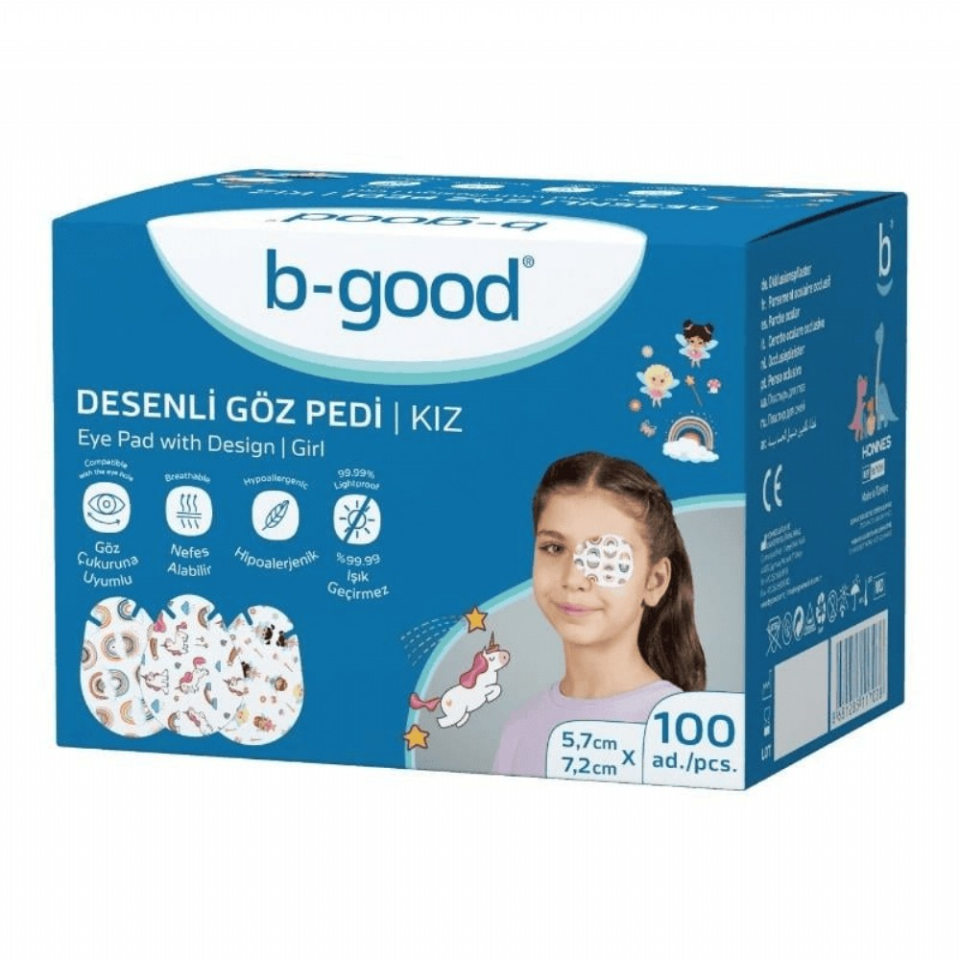 B-GOOD GÖZ PEDİ DESENLİ KIZ 5,7 X 7,2 CM - 100'LÜ