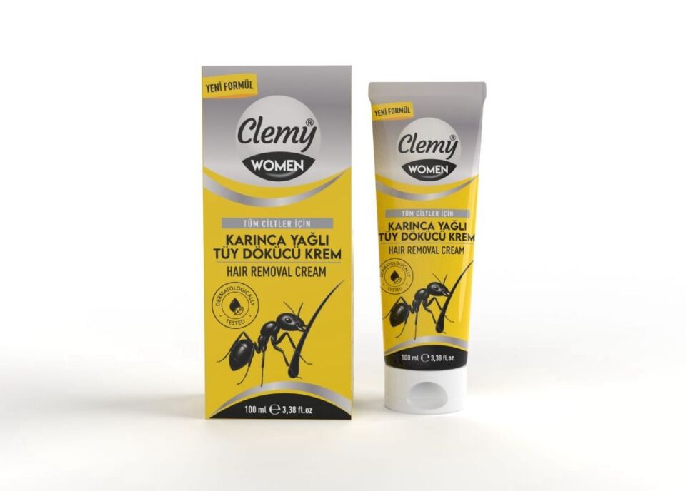 CLEMY 100ML TÜY DÖKÜCÜ KREM BAYAN KARINCA YAĞI