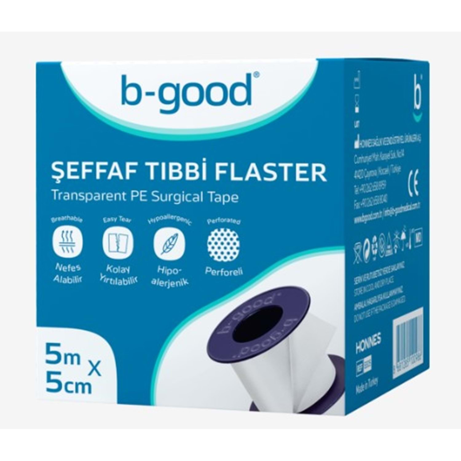 B-GOOD ŞEFFAF FLASTER 5 M X 5 CM