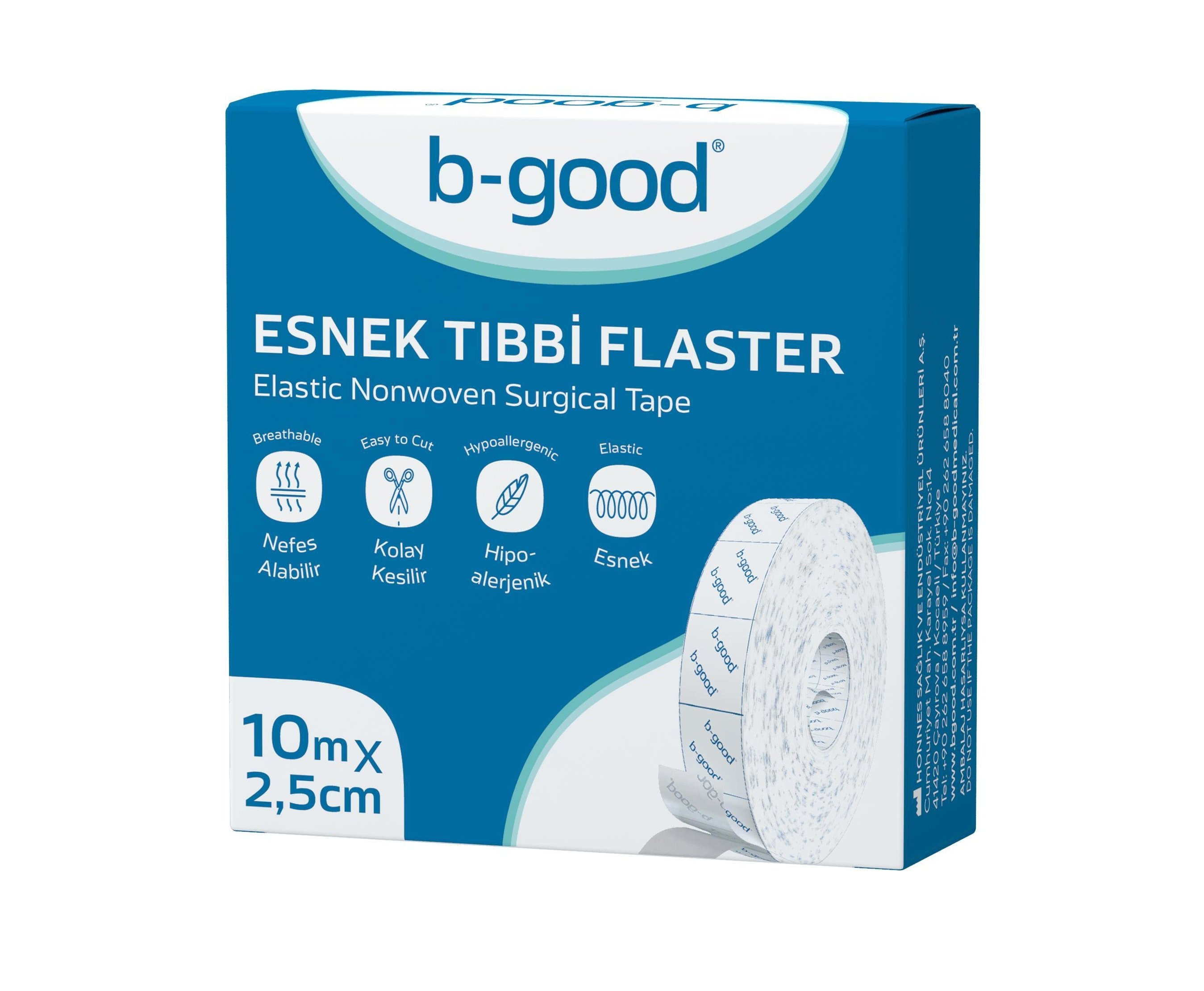 B-GOOD FİX ESNEK NW FLASTER 10 M X 2,5 CM