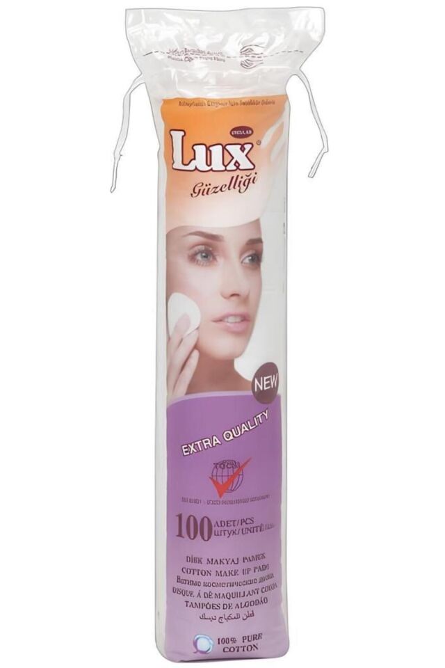 LUX MAKYAJ TEMİZLEME PAMUĞU DİSK 100'LÜ
