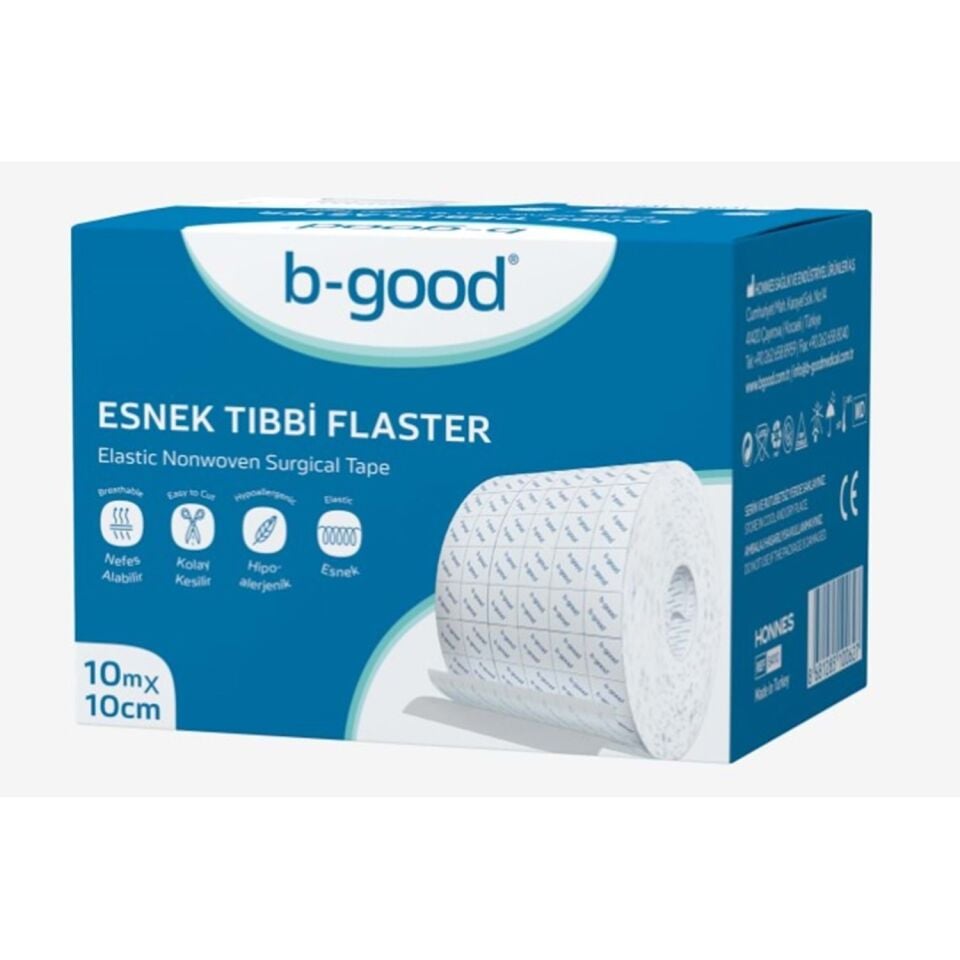 B-GOOD ESNEK TIBBİ FLASTER 10 M X 10 CM