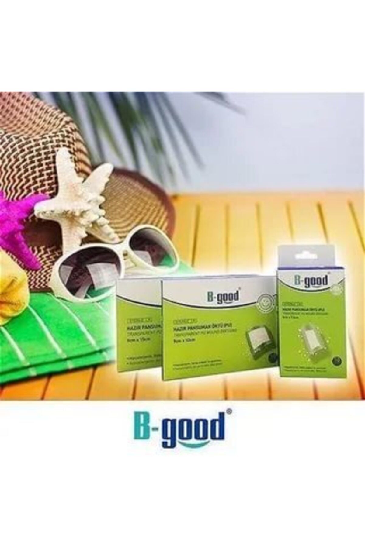 B-GOOD SU GEÇİRMEZ PANSUMAN ÖRTÜSÜ 5 CM X 7,5 CM 10’LU