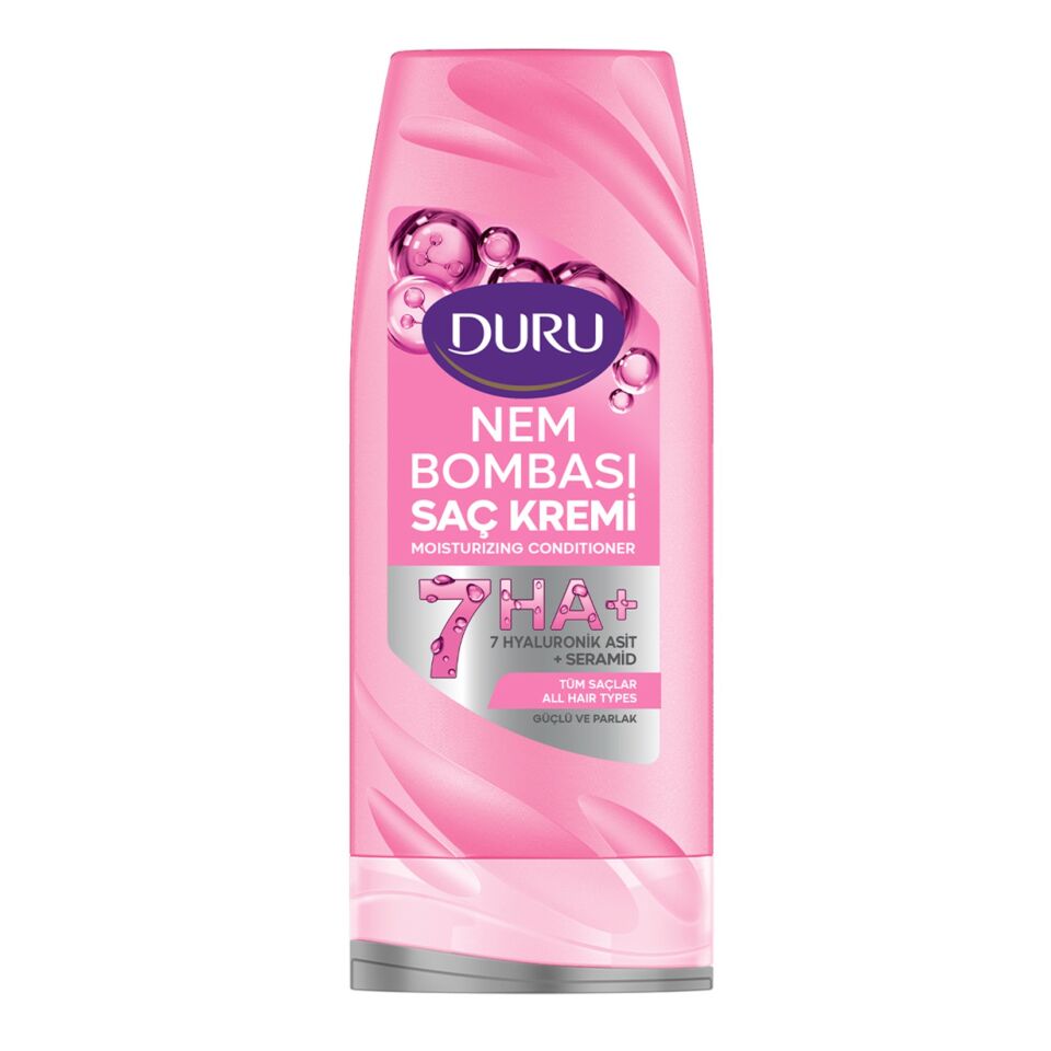 DURU NEM BOMBASI SAÇ KREMİ TÜM SAÇLAR GÜÇLÜ VE PARLAK 385 ML