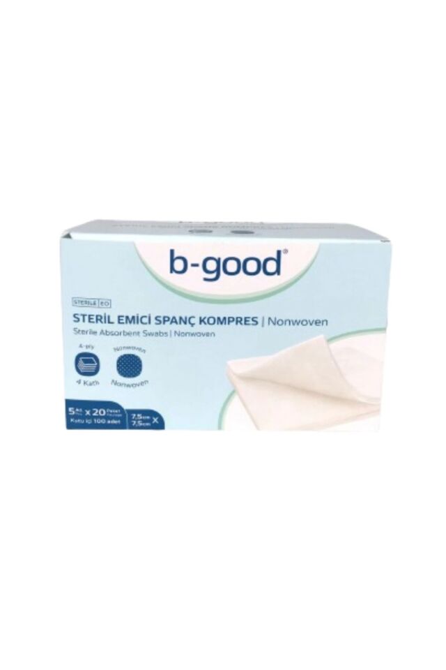 B-GOOD NONWOVEN GAZ KOMPRES 7,5 X 7,5 CM 100'LÜ