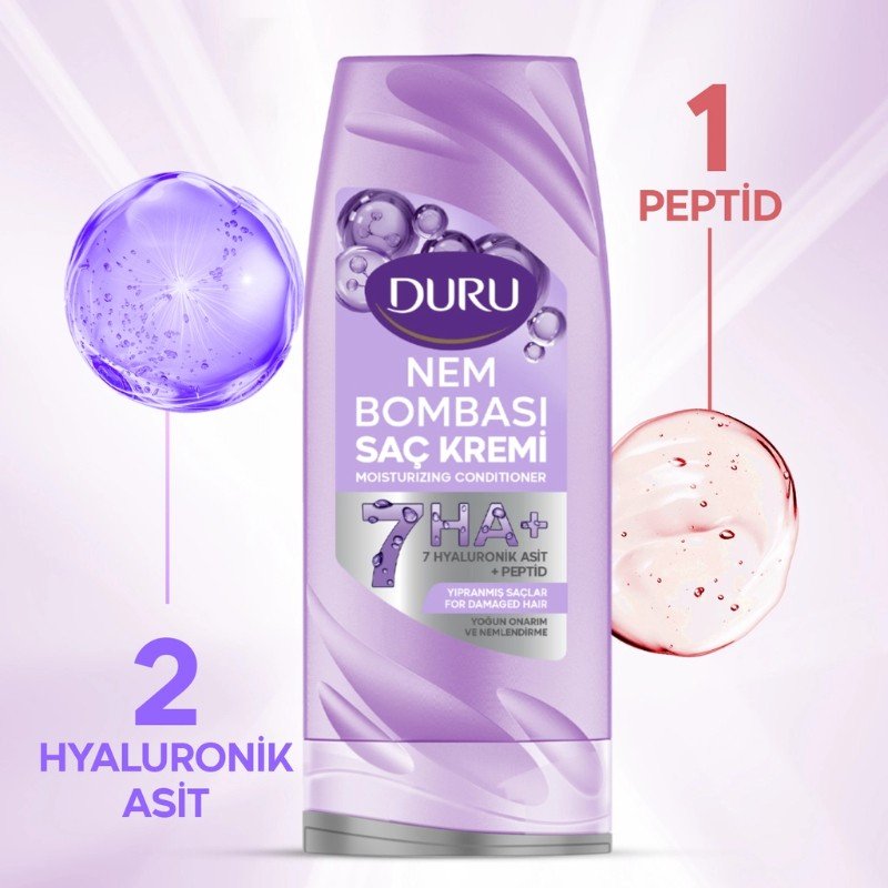 DURU NEM BOMBASI SAÇ KREMİ YOĞUN ONARIM VE NEMLENDİRME 385 ML
