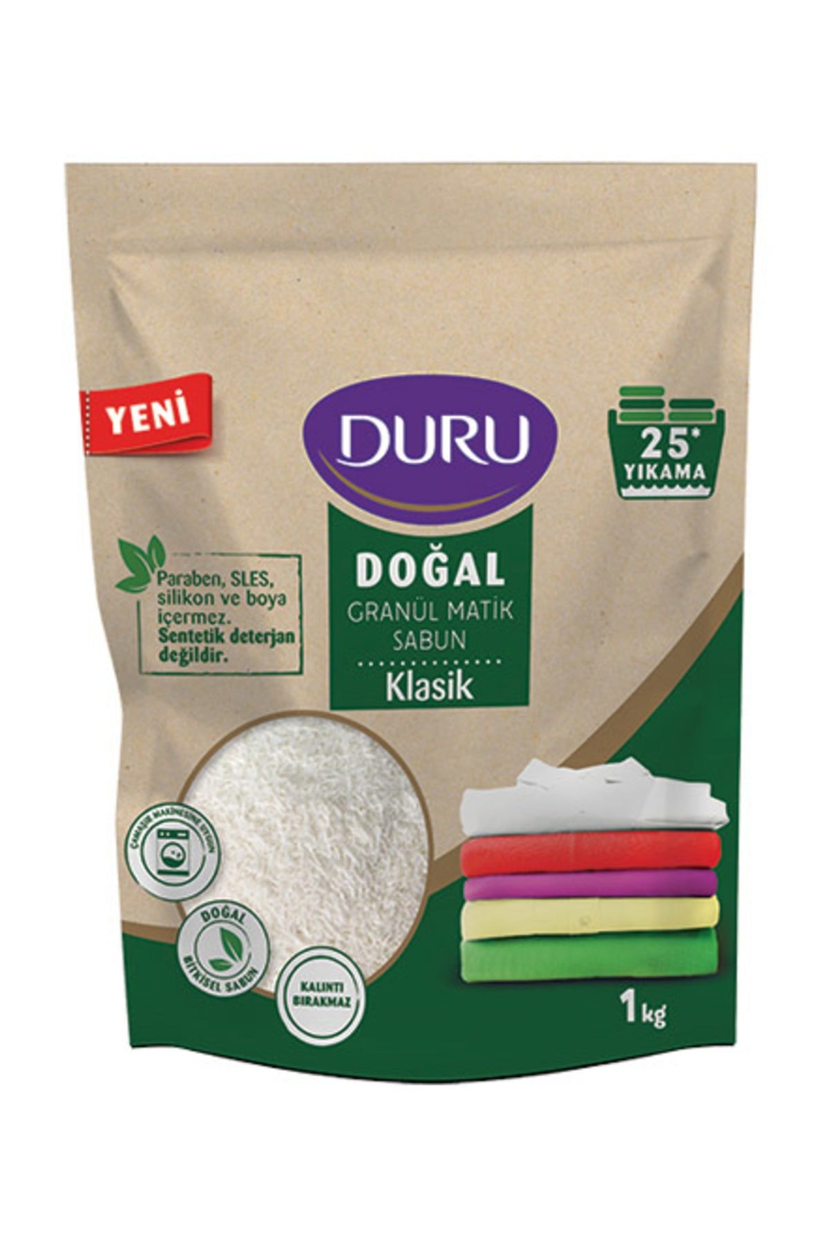 DURU DOĞAL GRANÜL MATİK SABUN KLASİK 1 KG