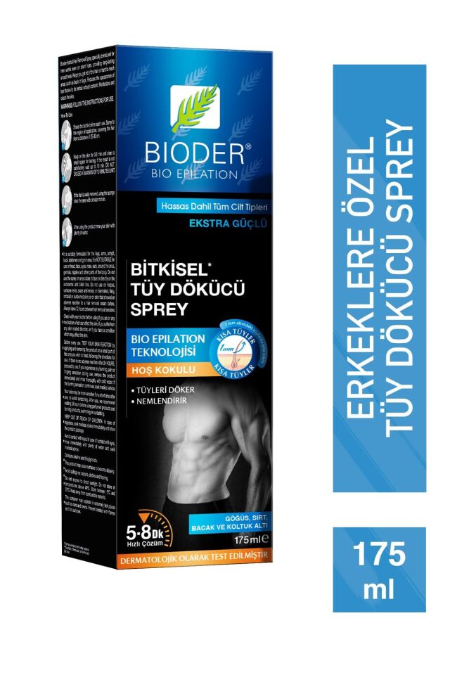 BİODER TÜY DÖKÜCÜ SPREY ERKEK 175 ML