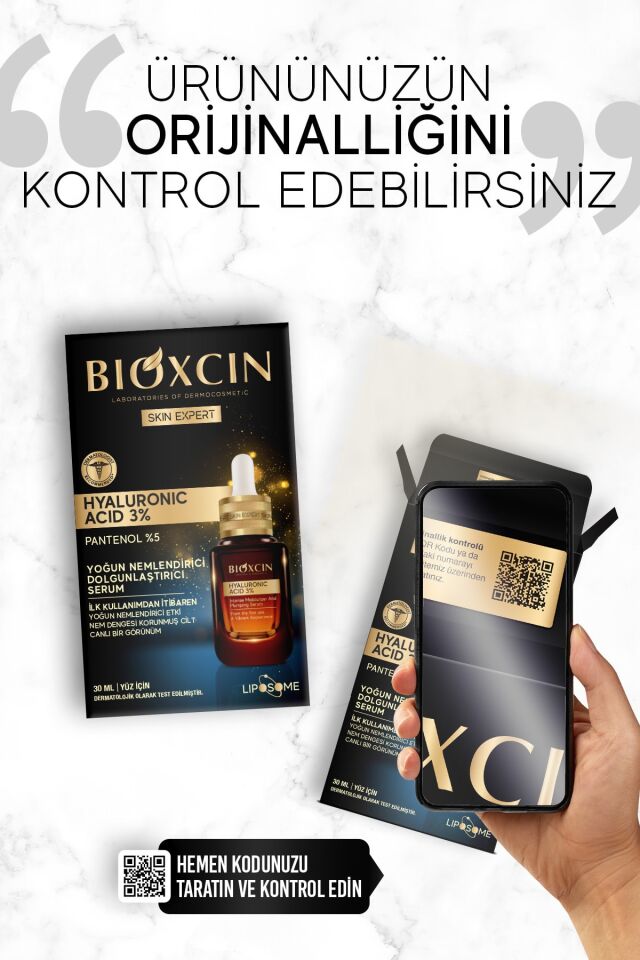BİOXCİN HYALURONİC ACİD %3 YOĞUN NEMLENDİRİCİ DOLGUNLAŞTIRICI SERUM 30 ML
