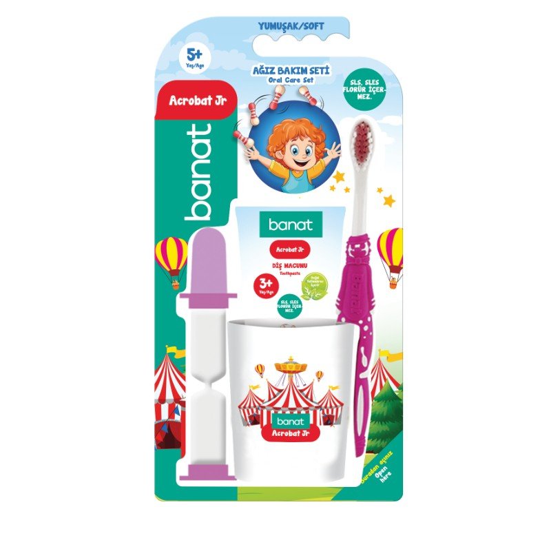 BANAT ACROBAT JR AĞIZ BAKIM SETİ SOFT (4460)