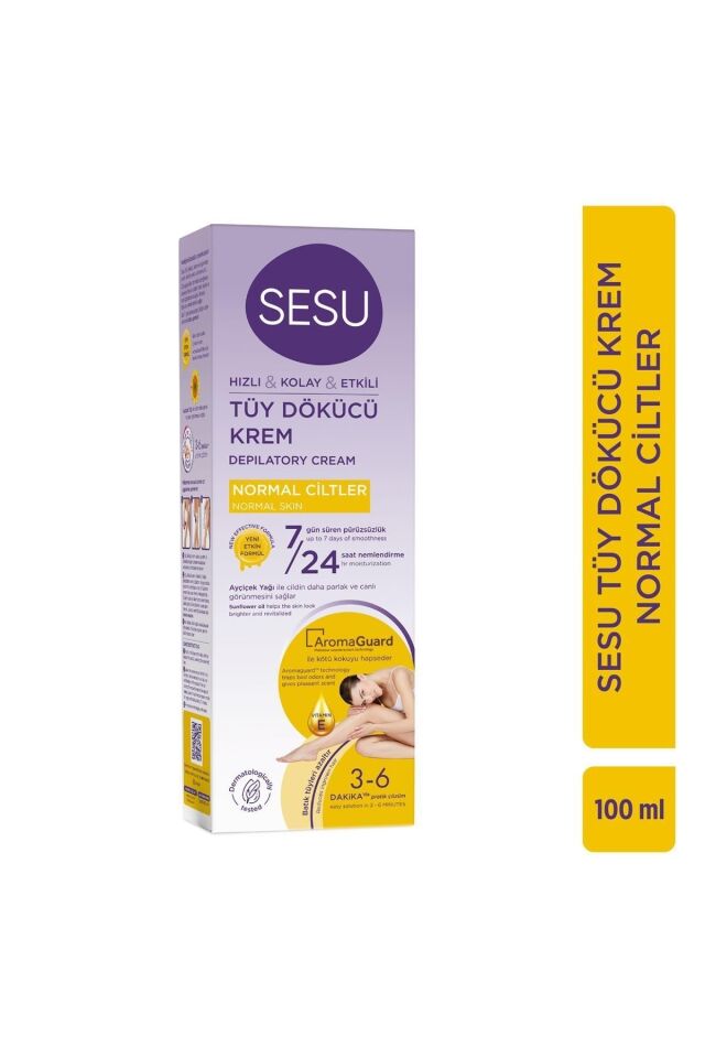 SESU TÜY DÖKÜCÜ KREM NORMAL CİLTLER 100 ML