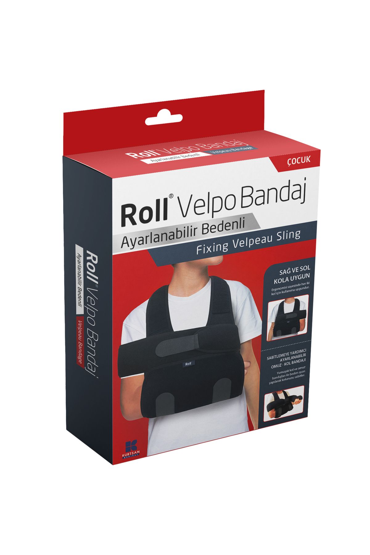 ROLL VELPO AYARLANABİLİR BEDENLİ BANDAJ ÇOCUK