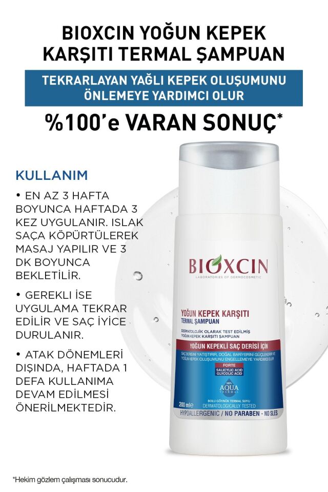 BIOXCIN ŞAMPUAN AQUATHERMAL DS YOĞUN KEPEK KARŞITI 200ML