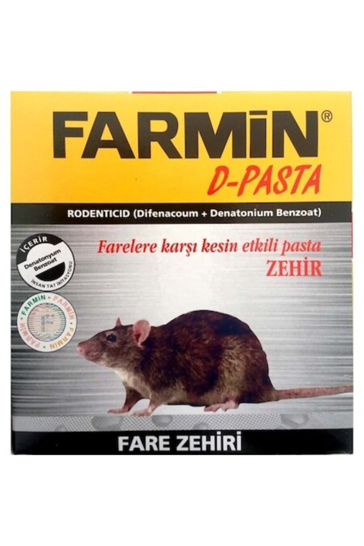 FARMİN D- PASTA FARE ZEHİRİ BÖCEK VE HAŞERE ILACI 90 GR.