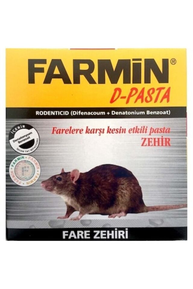 FARMİN D- PASTA FARE ZEHİRİ BÖCEK VE HAŞERE ILACI 90 GR.