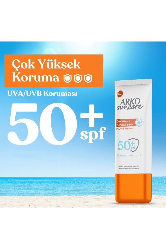 ARKO SUN CARE YÜZ KREMİ SPF50+50ML
