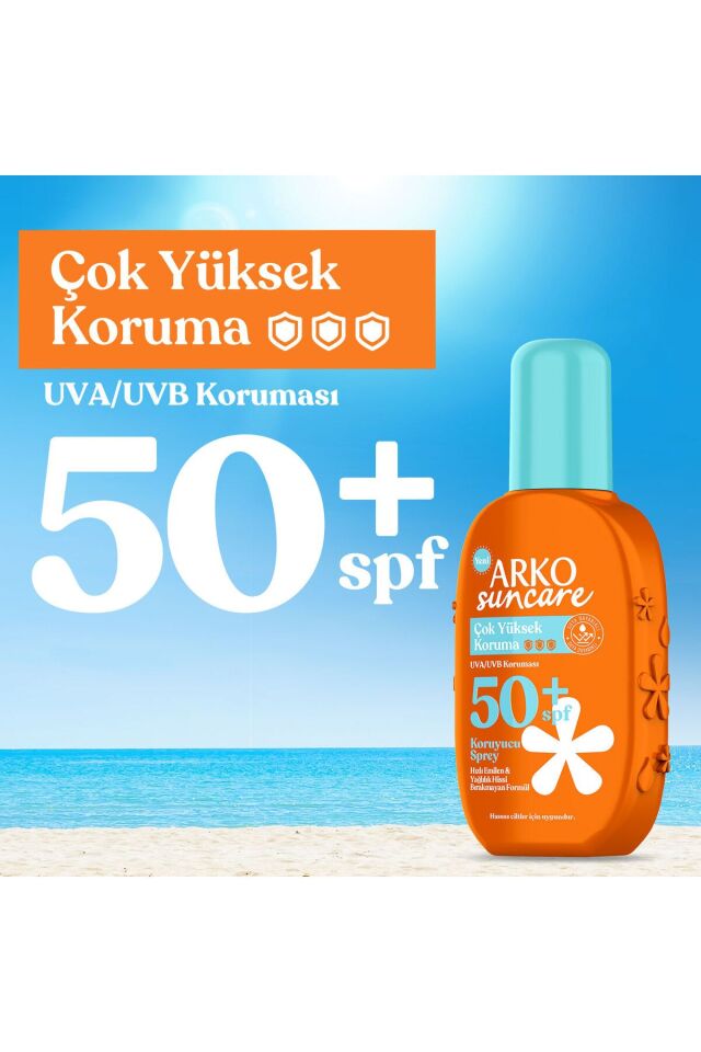ARKO SUN CARE ÇOK YÜKSEK KORUMA SPF50+ KORUYUCU SPREY KREM 200 ML