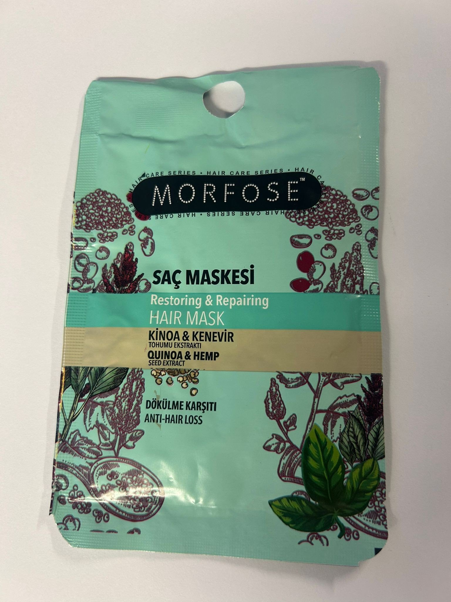 MORFOSE SAÇ MASKESİ KINOA KENEVİR 25 ML
