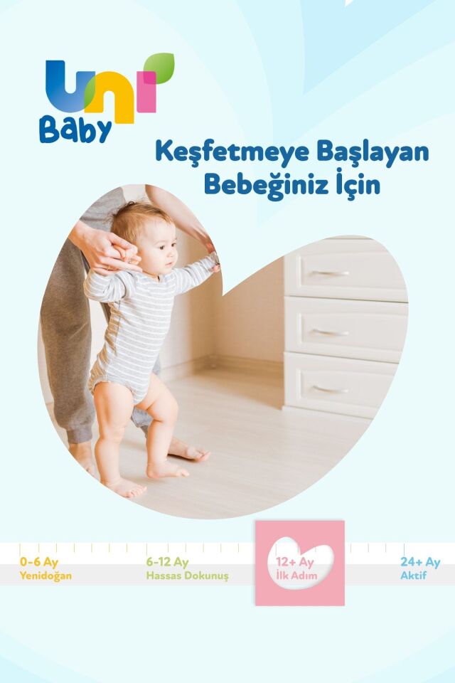 UNI BABY İLK ADIM 3LÜ ISLAK MENDİL (12+AY)