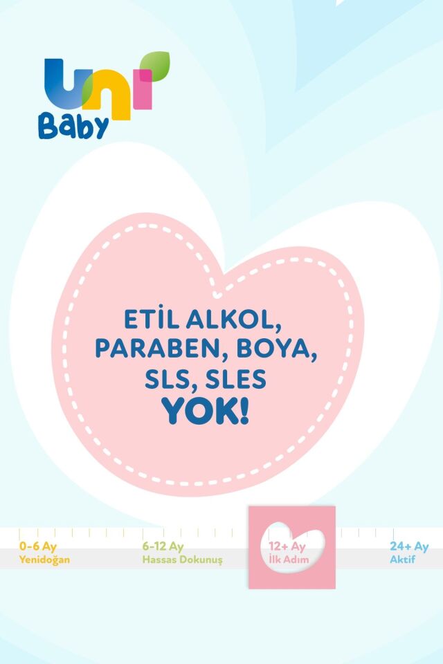 UNI BABY İLK ADIM 3LÜ ISLAK MENDİL (12+AY)