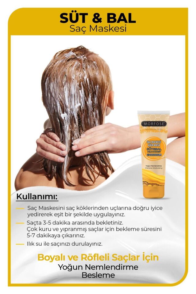 MORFOSE SAÇ MASKESİ SÜT BAL 75 ML
