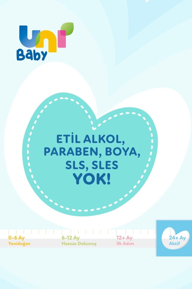 UNI BABY ISLAK MENDİL AKTİF 3 LÜ
