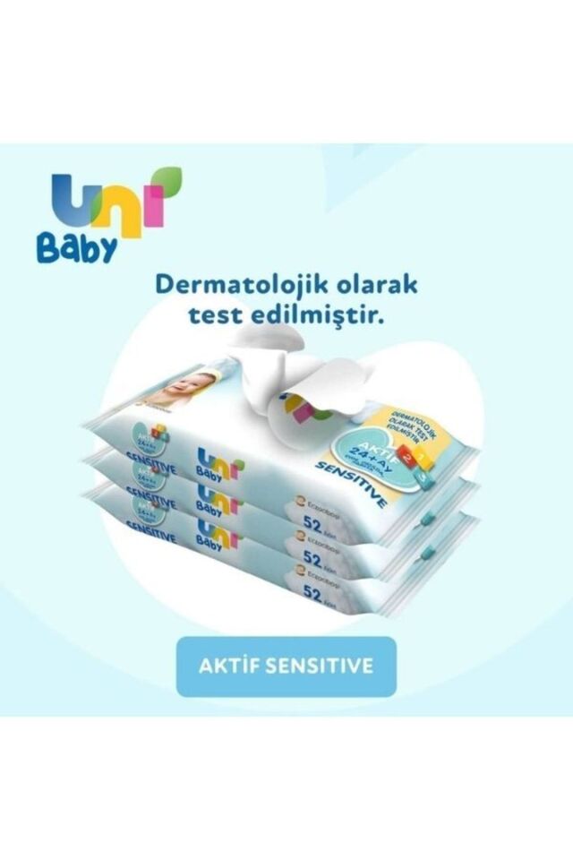 UNI BABY ISLAK MENDİL AKTİF SENSITIVE 3LÜ