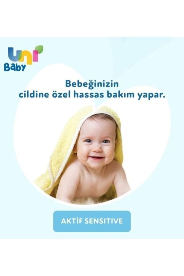 UNI BABY ISLAK MENDİL AKTİF SENSITIVE 3LÜ
