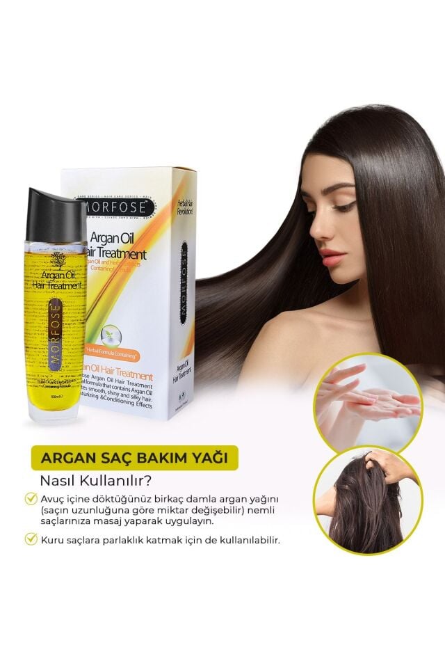 MORFOSE SAÇ YAĞI BİTKİSEL ARGAN 100 ML