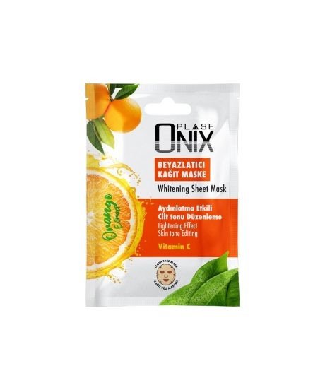 MORFOSE ONIX BEYAZLATICI KAĞIT YÜZ MASKESİ 20 ML (ORANGE)