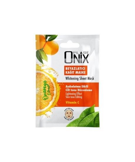 MORFOSE ONIX BEYAZLATICI KAĞIT YÜZ MASKESİ 20 ML (ORANGE)