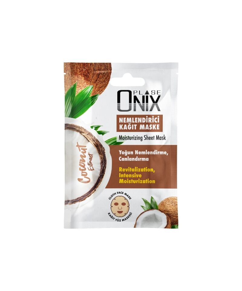 MORFOSE ONIX NEMLENDİRİCİ KAĞIT YÜZ MASKESİ 20 ML (COCONUT)