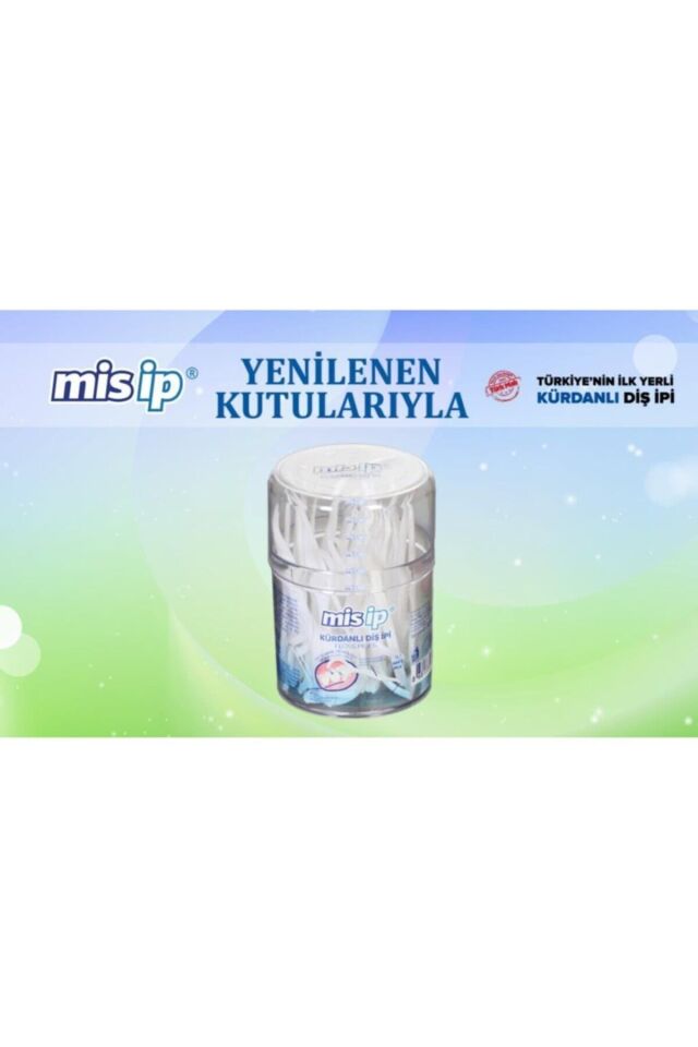 MİS KÜRDANLI DİŞ İPİ SİLİNDİR 50Lİ