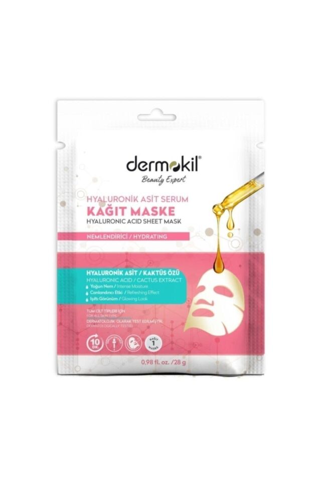 DERMOKİL HYALURONİK ASİT KAĞIT MASKE