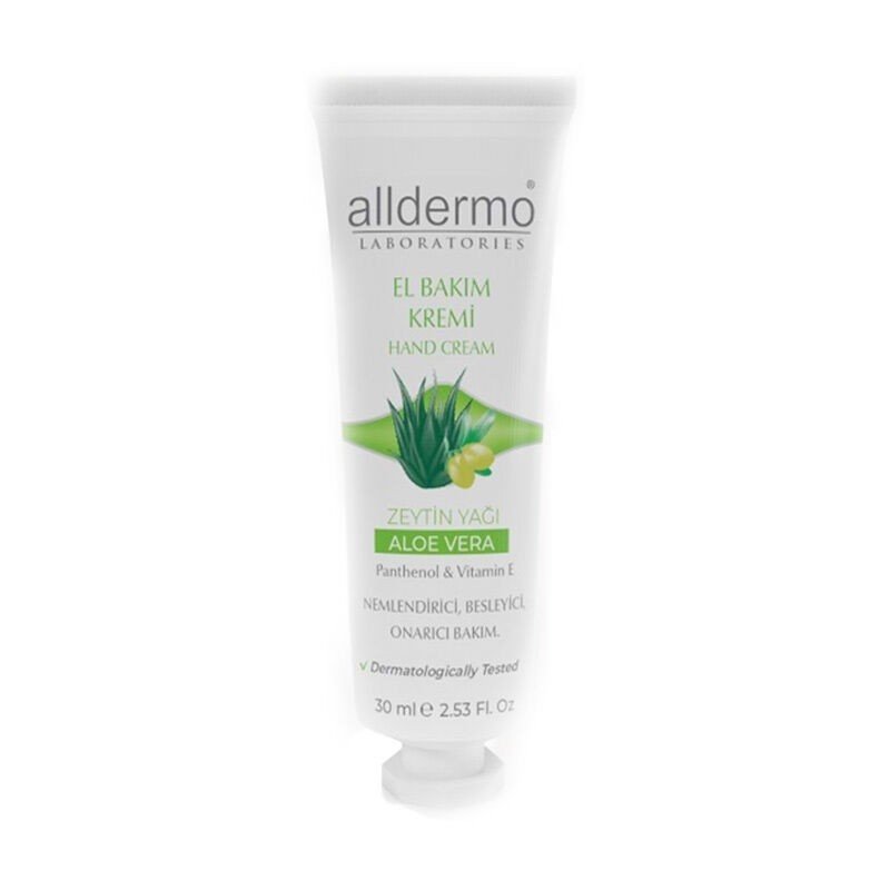 ALLDERMO EL KREMİ ALOE VERA VE ZEYTİNYAĞLI 30 ML