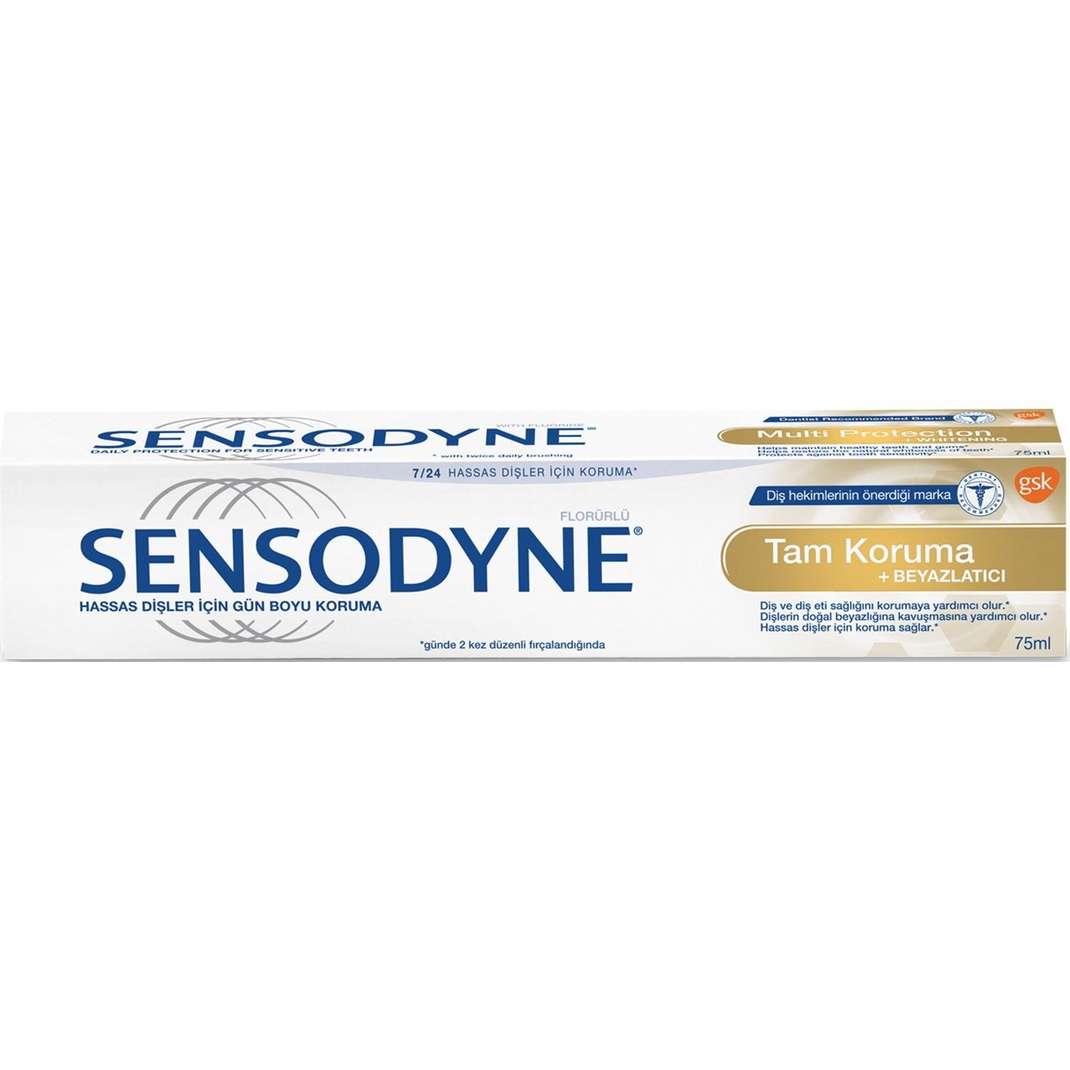 SENSODYNE TAM KORUMA & BEYAZLATICI DİŞ MACUNU 75 ML