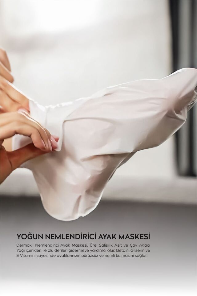 DERMOKİL YOĞUN NEMLENDİRİCİ AYAK MASKESİ 30 ML